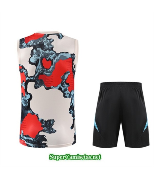 Tailandia Camiseta Kit De Entrenamiento Bayern Munich Niño Sin Mangas Rojo/negro/azul 2025 2026 S20140