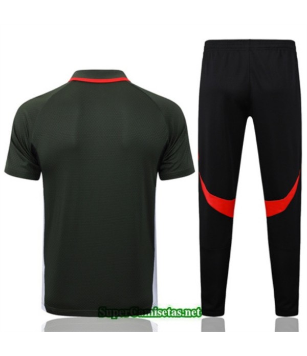 Tailandia Camiseta Kit De Entrenamiento Bayern Munich Polo Verde/negro/rojo 2025 2026 S20169