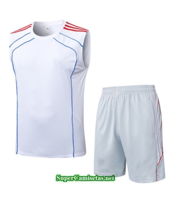 Tailandia Camiseta Kit De Entrenamiento Bayern Munich Sin Mangas Blanco/rojo/azul 2025 2026 S20144