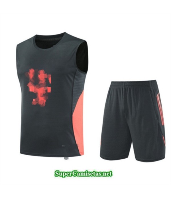 Tailandia Camiseta Kit De Entrenamiento Bayern Munich Sin Mangas Gris/naranja 2025 2026 S20151