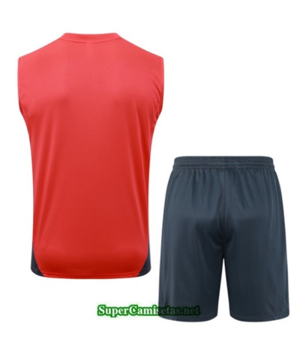Tailandia Camiseta Kit De Entrenamiento Bayern Munich Sin Mangas Naranja/negro 2025 2026 S20145