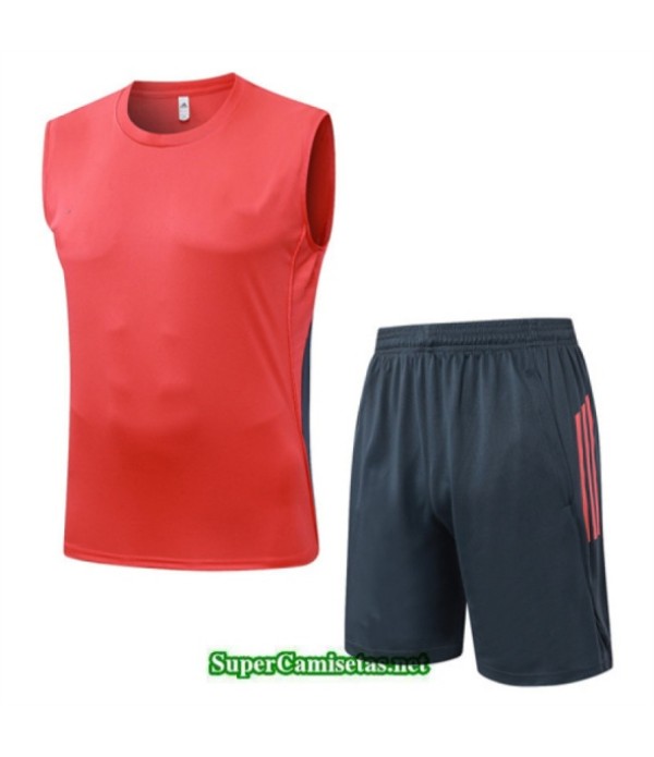 Tailandia Camiseta Kit De Entrenamiento Bayern Munich Sin Mangas Naranja/negro 2025 2026 S20145