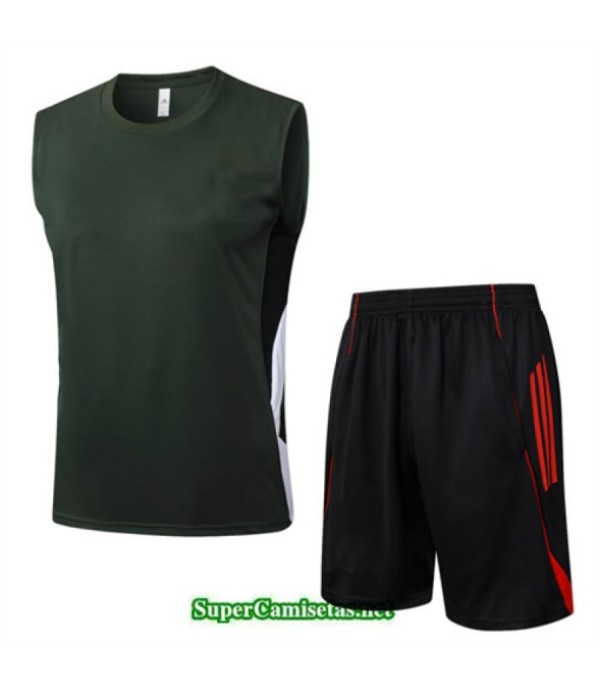 Tailandia Camiseta Kit De Entrenamiento Bayern Munich Sin Mangas Verde/rojo/blanco 2025 2026 S20149
