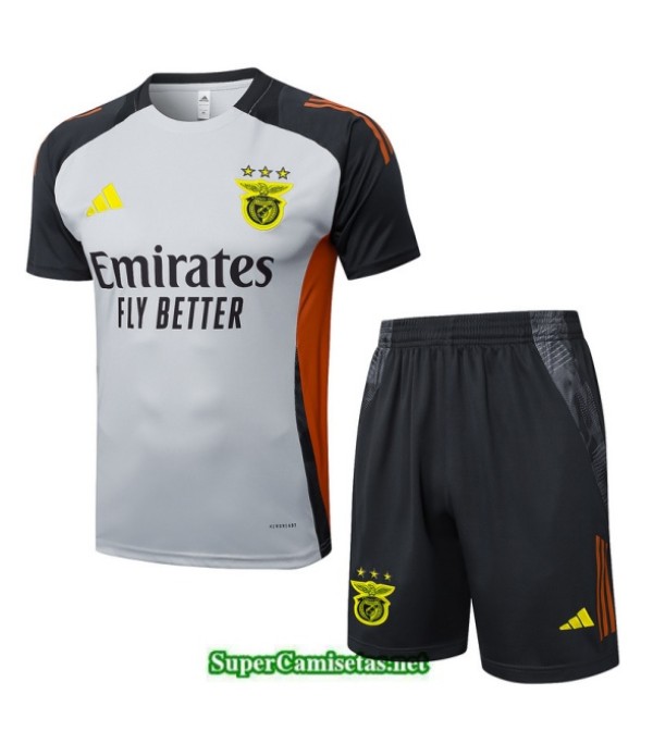 Tailandia Camiseta Kit De Entrenamiento Benfica Gris/negro/naranja 2025 2026 S20073