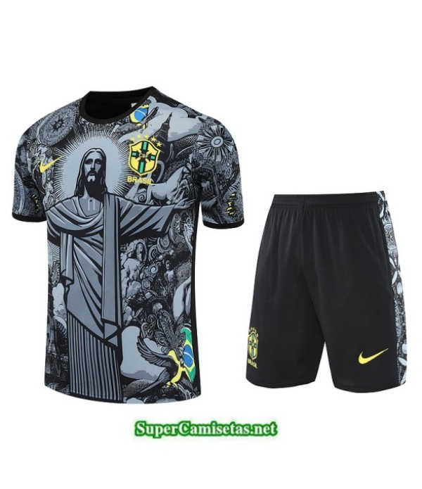 Tailandia Camiseta Kit De Entrenamiento Brasil Dorado 2025 2026 S20450