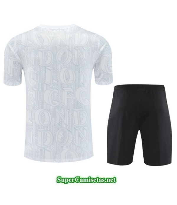Tailandia Camiseta Kit De Entrenamiento Chelsea Short Blanco/negro 2025 2026 S20485