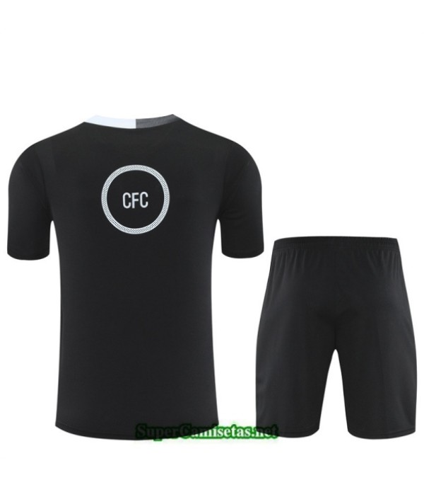 Tailandia Camiseta Kit De Entrenamiento Chelsea Negro/blanco 2025 2026 S20483
