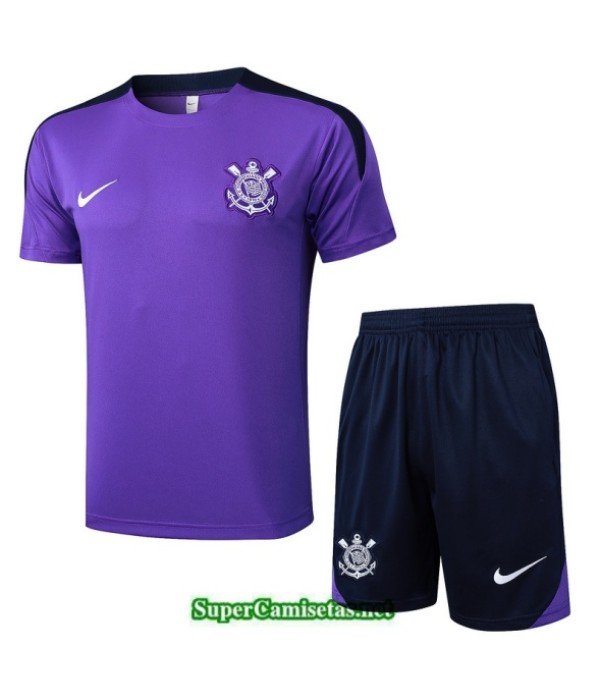 Tailandia Camiseta Kit De Entrenamiento Corinthians Violeta/azul Marino 2025 2026 S20081