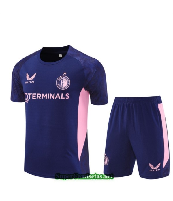 Tailandia Camiseta Kit De Entrenamiento Feyenoord Niño Violeta/rosa 2025 2026 S20086