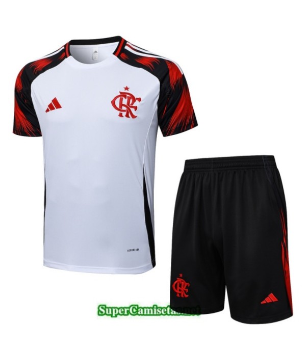 Tailandia Camiseta Kit De Entrenamiento Flamengo Blanco/negro/rojo 2025 2026 S20099