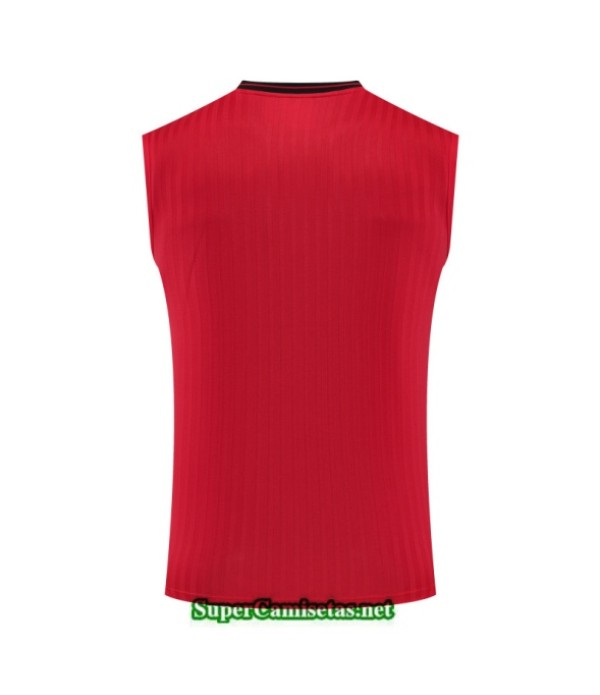 Tailandia Camiseta Kit De Entrenamiento Flamengo Sin Mangas Rojo/negro 2025 2026 S20094