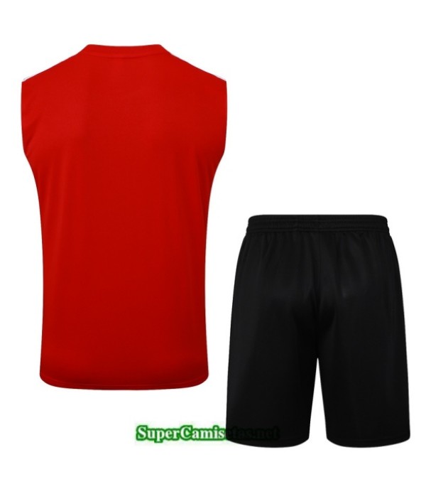 Tailandia Camiseta Kit De Entrenamiento Flamengo Sin Mangas Rojo/negro/blanco 2025 2026 S20095
