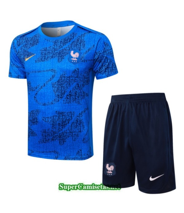 Tailandia Camiseta Kit De Entrenamiento Francia Azul/negro 2025 2026 S20456
