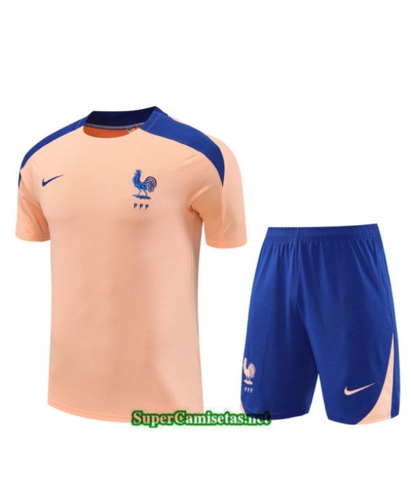 Tailandia Camiseta Kit De Entrenamiento Francia Niño Rosa/azul 2025 2026 S20453