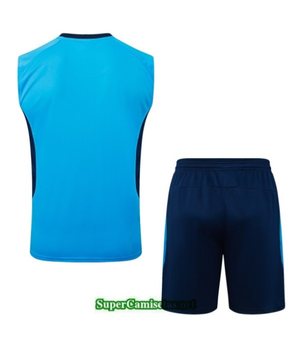 Tailandia Camiseta Kit De Entrenamiento Gremio Sin Mangas Azul 2025 2026 S20108