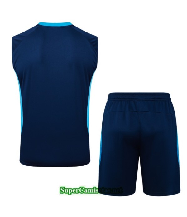 Tailandia Camiseta Kit De Entrenamiento Gremio Sin Mangas Azul Marino/azul Celeste 2025 2026 S20109