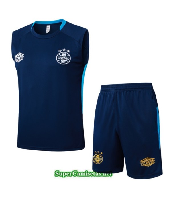 Tailandia Camiseta Kit De Entrenamiento Gremio Sin Mangas Azul Marino/azul Celeste 2025 2026 S20109