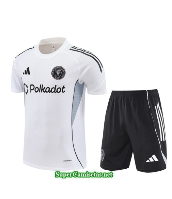 Tailandia Camiseta Kit De Entrenamiento Inter Miami Blanco/negro 2025 2026 S20115