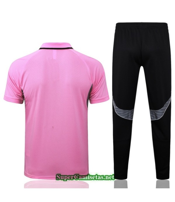 Tailandia Camiseta Kit De Entrenamiento Inter Miami Polo Rosa/negro/blanco 2025 2026 S20119