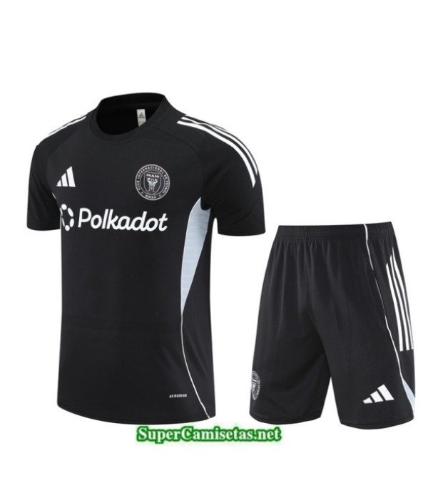 Tailandia Camiseta Kit De Entrenamiento Inter Miami Negro/blanco 2025 2026 S20120