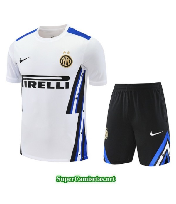 Tailandia Camiseta Kit De Entrenamiento Inter Milan Blanco/negro/azul 2025 2026 S20511