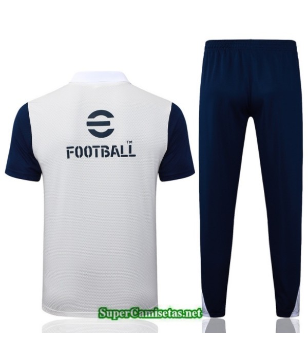 Tailandia Camiseta Kit De Entrenamiento Inter Milan Polo Blanco/azul Marino 2025 2026 S20517