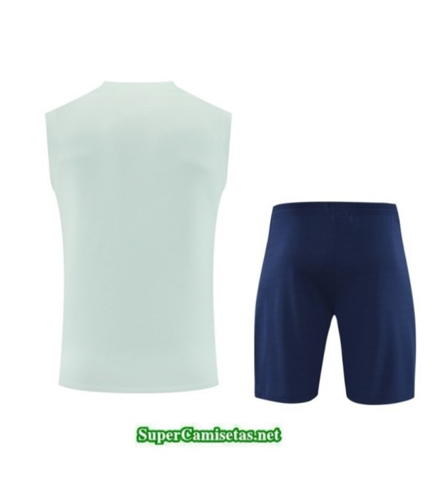 Tailandia Camiseta Kit De Entrenamiento Inter Milan Sin Mangas Verde/azul 2025 2026 S20510