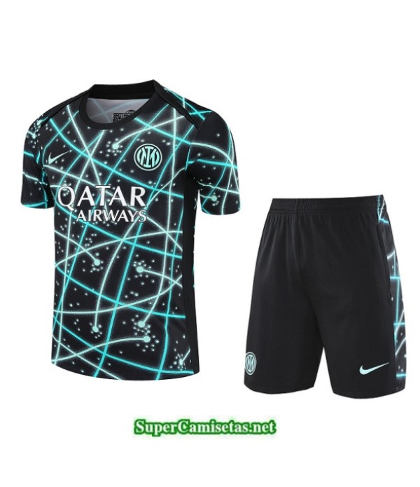 Tailandia Camiseta Kit De Entrenamiento Inter Milan Negro 2025 2026 S20514