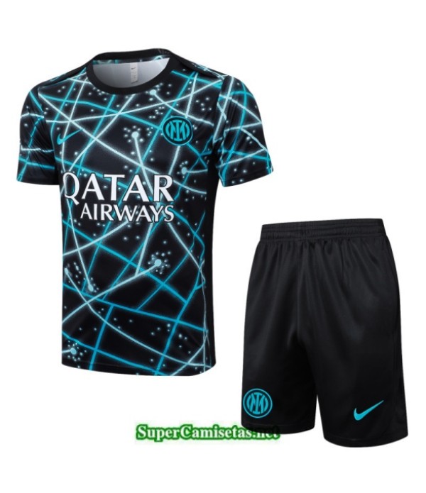 Tailandia Camiseta Kit De Entrenamiento Inter Milan Negro 2025 2026 S20515
