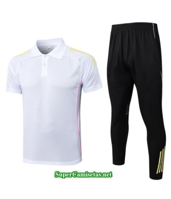 Tailandia Camiseta Kit De Entrenamiento Juventus Polo Blanco/negro/amarillo 2025 2026 S20526