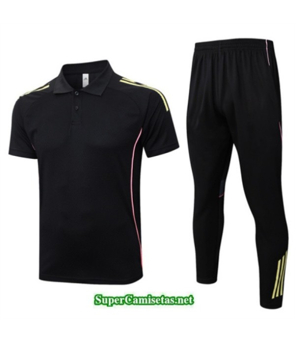 Tailandia Camiseta Kit De Entrenamiento Juventus Polo Negro/amarillo/rosa 2025 2026 S20531