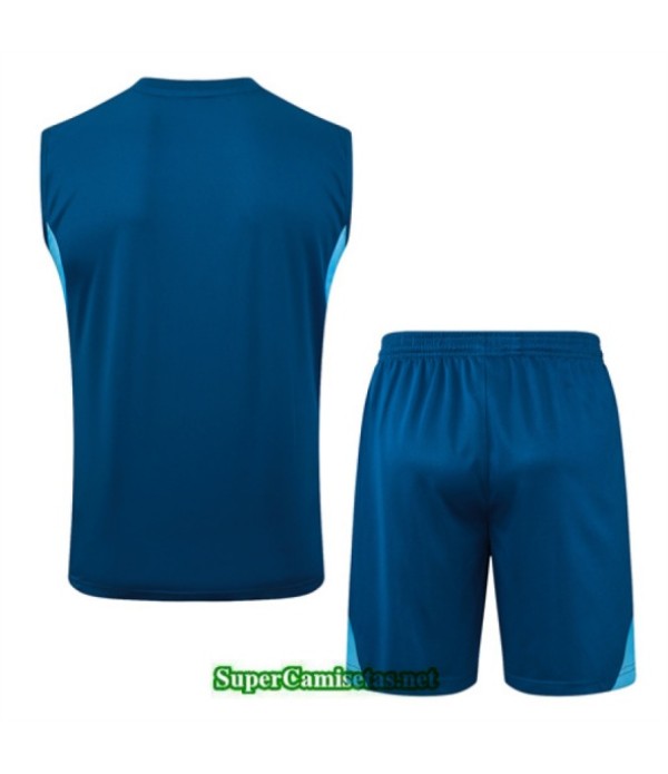 Tailandia Camiseta Kit De Entrenamiento Juventus Sin Mangas Azul Claro/amarillo 2025 2026 S20524