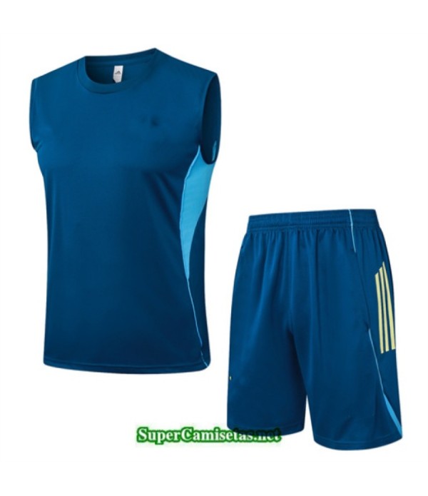 Tailandia Camiseta Kit De Entrenamiento Juventus Sin Mangas Azul Claro/amarillo 2025 2026 S20524