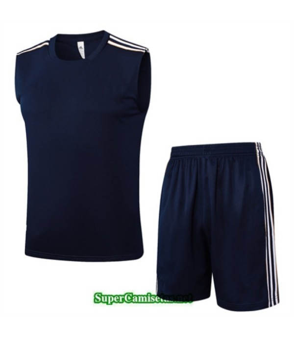 Tailandia Camiseta Kit De Entrenamiento Juventus Sin Mangas Azul Marino/blanco 2025 2026 S20522