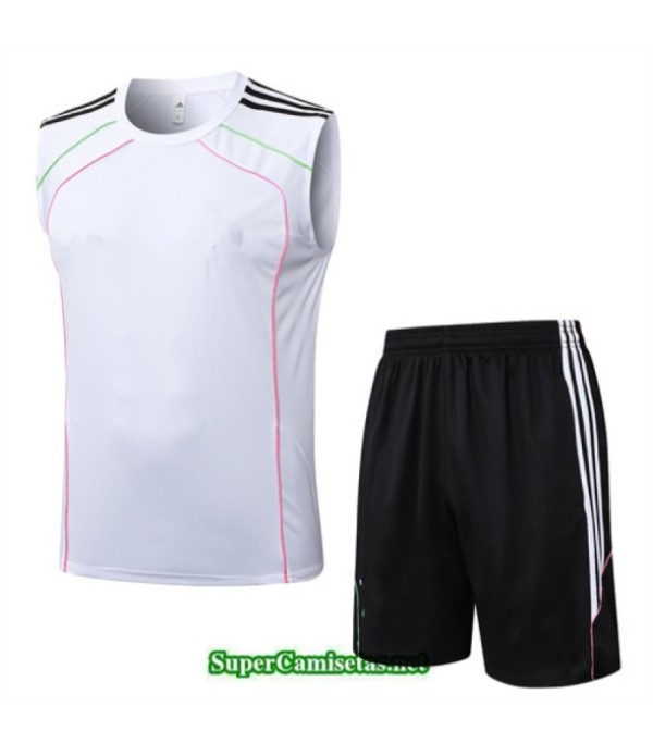 Tailandia Camiseta Kit De Entrenamiento Juventus Sin Mangas Blanco/negro/rosa 2025 2026 S20520
