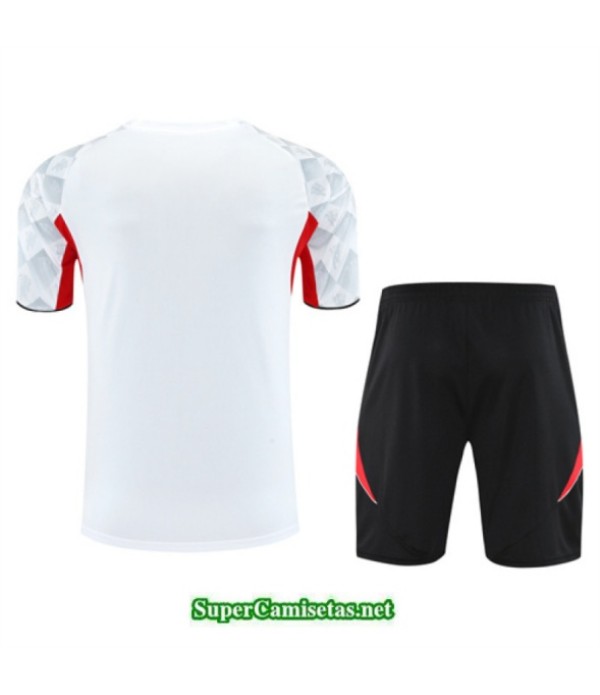 Tailandia Camiseta Kit De Entrenamiento Manchester United Blanco/negro/rojo 2025 2026 S20490
