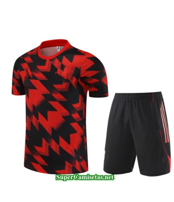 Tailandia Camiseta Kit De Entrenamiento Manchester United Niño Rojo/negro 2025 2026 S20486