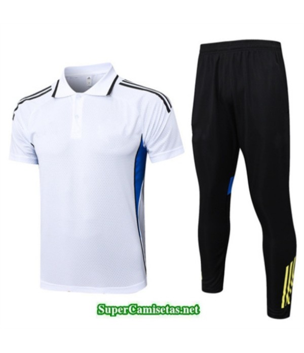 Tailandia Camiseta Kit De Entrenamiento Manchester United Polo Blanco/negro/amarillo 2025 2026 S20491