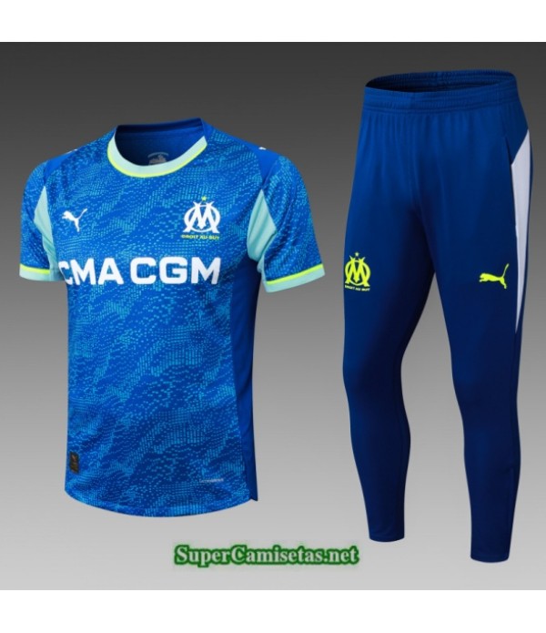 Tailandia Camiseta Kit De Entrenamiento Marsella Azul/amarillo 2025 2026 S20365