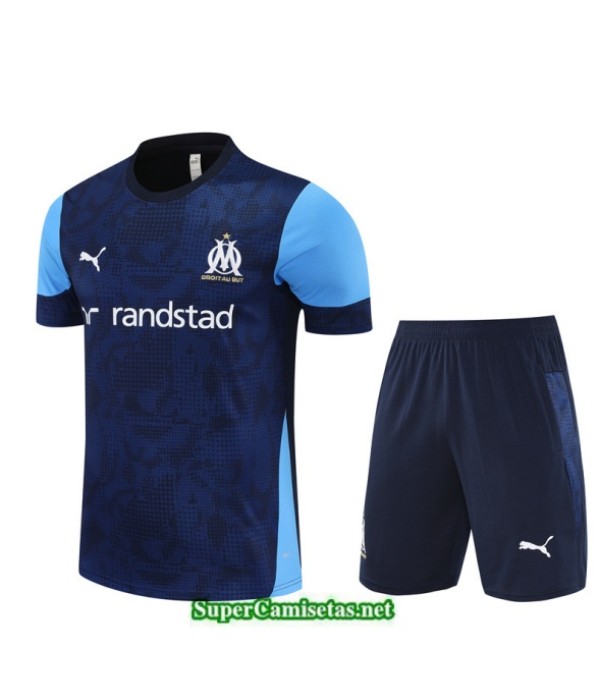 Tailandia Camiseta Kit De Entrenamiento Marsella Niño Azul Marino 2025 2026 S20359