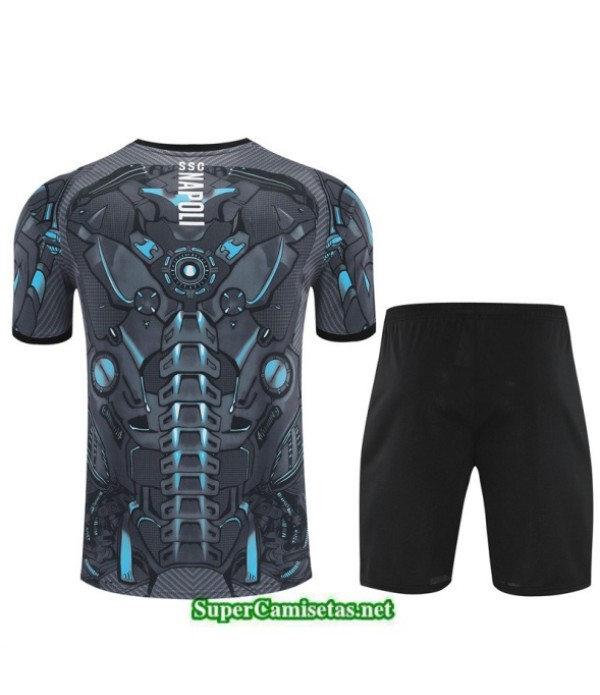 Tailandia Camiseta Kit De Entrenamiento Napoli Gris Oscuro/negro 2025 2026 S20543