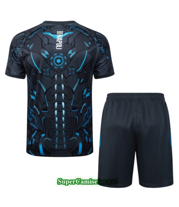 Tailandia Camiseta Kit De Entrenamiento Napoli Gris Oscuro/negro/azul 2025 2026 S20544