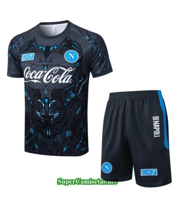 Tailandia Camiseta Kit De Entrenamiento Napoli Gris Oscuro/negro/azul 2025 2026 S20544