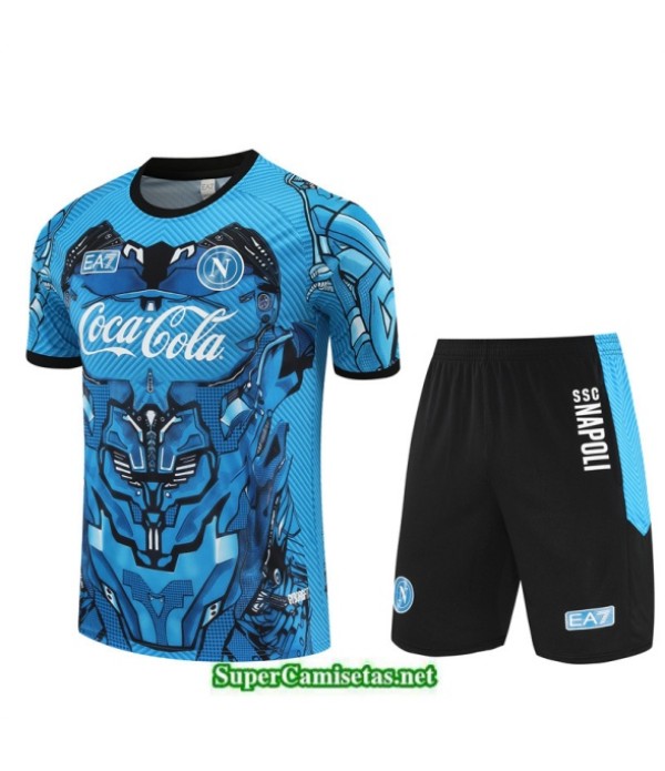 Tailandia Camiseta Kit De Entrenamiento Napoli Niño Azul/negro 2025 2026 S20536