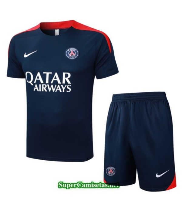 Tailandia Camiseta Kit De Entrenamiento Psg Azul M...