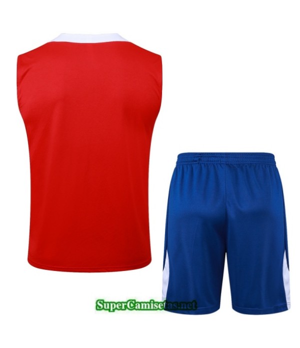 Tailandia Camiseta Kit De Entrenamiento Psg Sin Mangas Rojo/azul/blanco 2025 2026 S20381