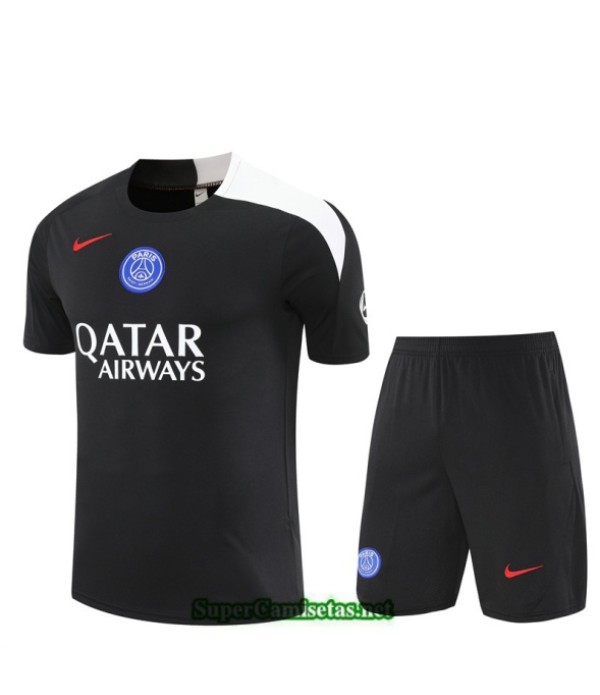 Tailandia Camiseta Kit De Entrenamiento Psg Negro/blanco 2025 2026 S20402