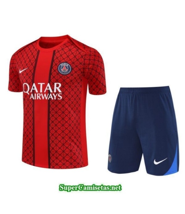 Tailandia Camiseta Kit De Entrenamiento Psg Rojo/azul Marino 2025 2026 S20407
