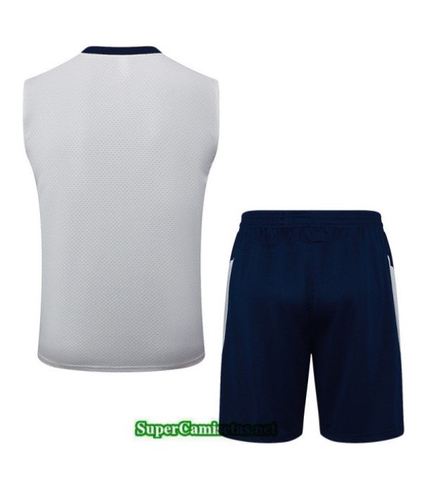 Tailandia Camiseta Kit De Entrenamiento Portugal Sin Mangas Blanco/azul Marino 2025 2026 S20464