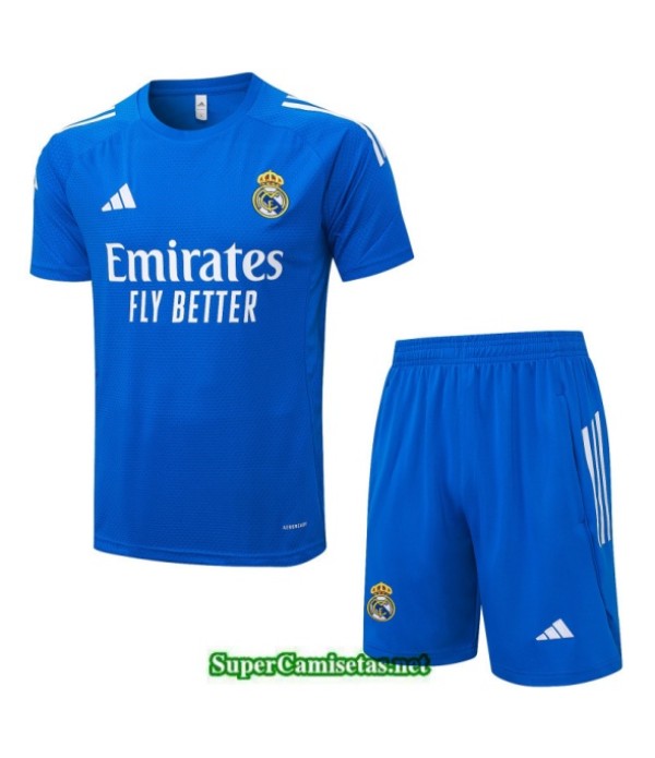 Tailandia Camiseta Kit De Entrenamiento Real Madrid Azul/blanco 2025 2026 S20318